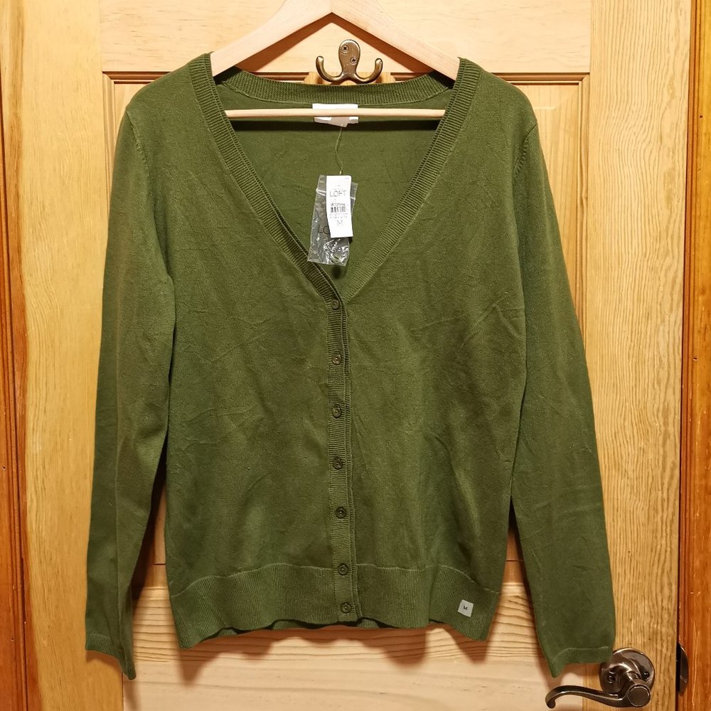 Brand New Loft by Ann Taylor Cotton Cardigan Size M